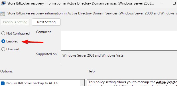 จัดเก็บและจัดการคีย์การกู้คืน BitLocker อย่างปลอดภัยใน Active Directory