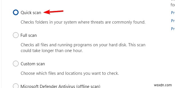 Windows Defender Scans:Full vs Offline – อันไหนดีที่สุดสำหรับพีซีของคุณ? 