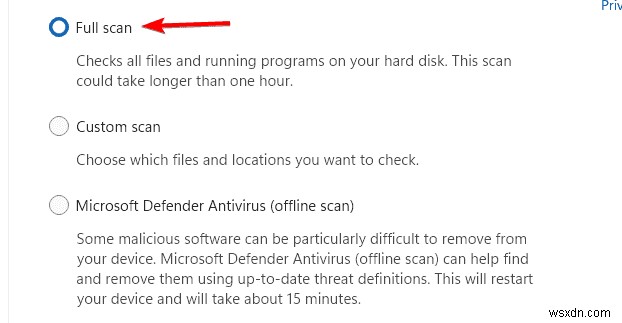 Windows Defender Scans:Full vs Offline – อันไหนดีที่สุดสำหรับพีซีของคุณ? 