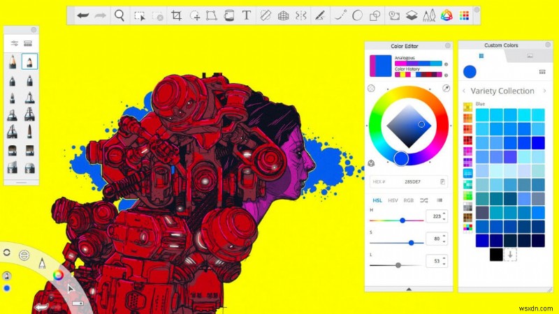 ทางเลือก Procreate 6 อันดับแรกสำหรับพีซี Windows:แอพสเก็ตช์และระบายสีอันทรงพลัง 