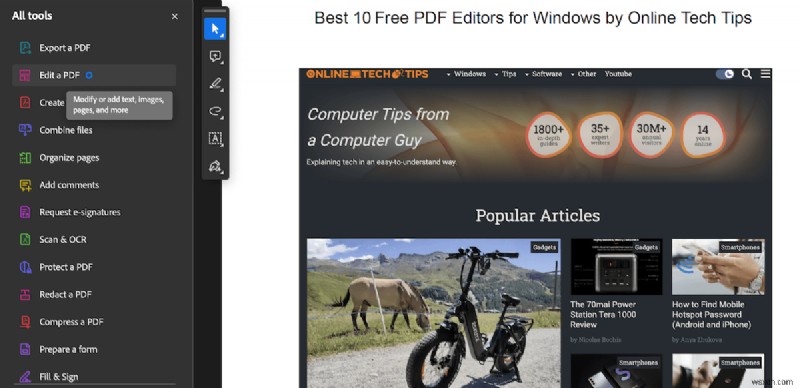 โปรแกรมแก้ไข PDF ฟรี 10 อันดับแรกสำหรับ Windows – เครื่องมือที่เชื่อถือได้สำหรับการแก้ไขและการเซ็นชื่อ 