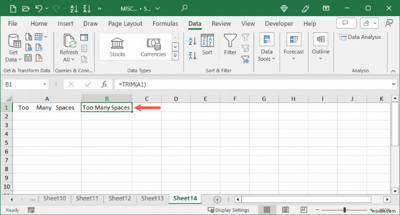 ล้างข้อมูล Excel:ลบช่องว่างที่ไม่ต้องการอย่างรวดเร็วและง่ายดาย 