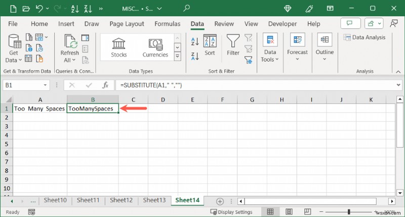 ล้างข้อมูล Excel:ลบช่องว่างที่ไม่ต้องการอย่างรวดเร็วและง่ายดาย 