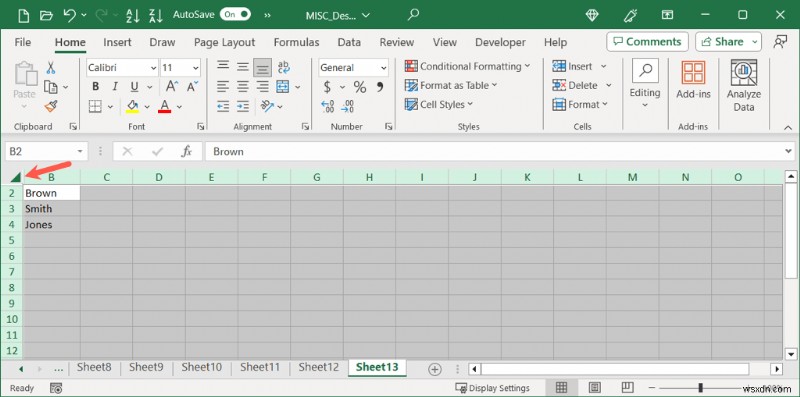 คืนค่าการมองเห็น:ยกเลิกการซ่อนคอลัมน์หรือแถวแรกใน Excel 