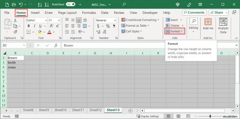 คืนค่าการมองเห็น:ยกเลิกการซ่อนคอลัมน์หรือแถวแรกใน Excel 