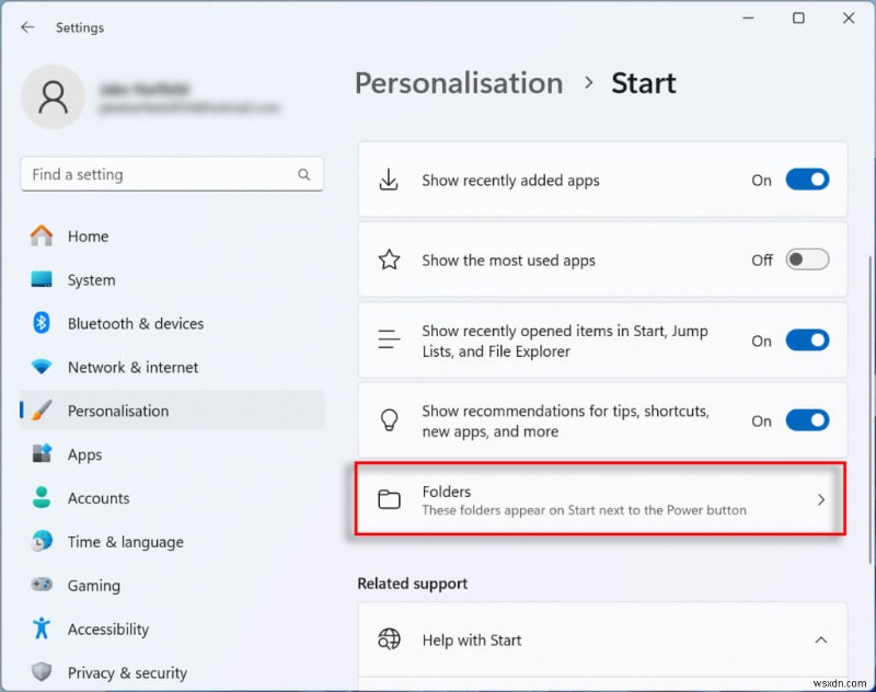 เพิ่มโฟลเดอร์ระบบลงในเมนูเริ่มของ Windows 11:คำแนะนำทีละขั้นตอน 