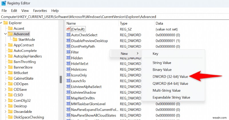 รายการข้ามหลักของ Windows 11:การปรับแต่งการมองเห็นรายการ 