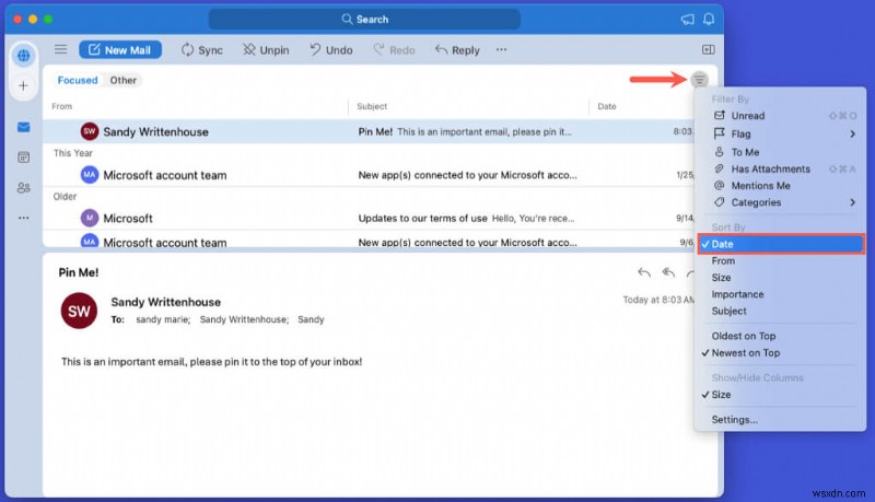 ปักหมุดอีเมลสำคัญใน Outlook ได้อย่างง่ายดาย:คำแนะนำทีละขั้นตอน 