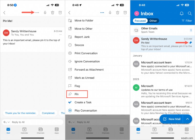 ปักหมุดอีเมลสำคัญใน Outlook ได้อย่างง่ายดาย:คำแนะนำทีละขั้นตอน 
