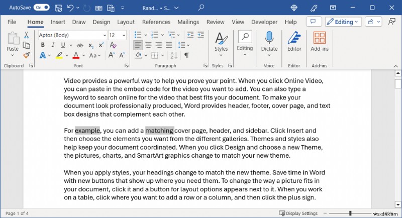 การเลือกข้อความหลักใน Word:คู่มือฉบับย่อในการเลือกทั้งหมดและการเลือกแบบกำหนดเอง 