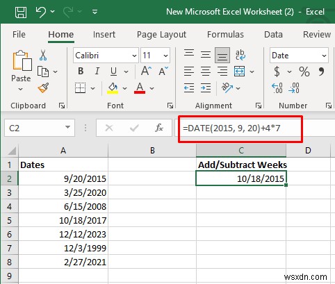 การเพิ่มและการลบวันที่หลักใน Excel:คำแนะนำทีละขั้นตอน 