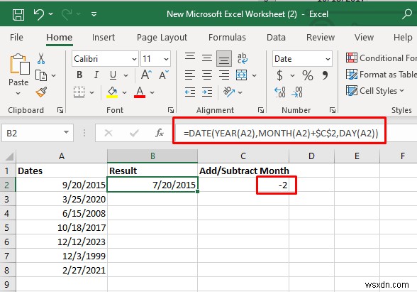 การเพิ่มและการลบวันที่หลักใน Excel:คำแนะนำทีละขั้นตอน 