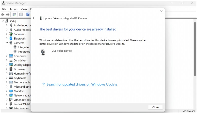 แก้ไขข้อผิดพลาด  ไม่มีกล้องที่เข้ากันได้  Windows Hello Face – คำแนะนำทีละขั้นตอน 