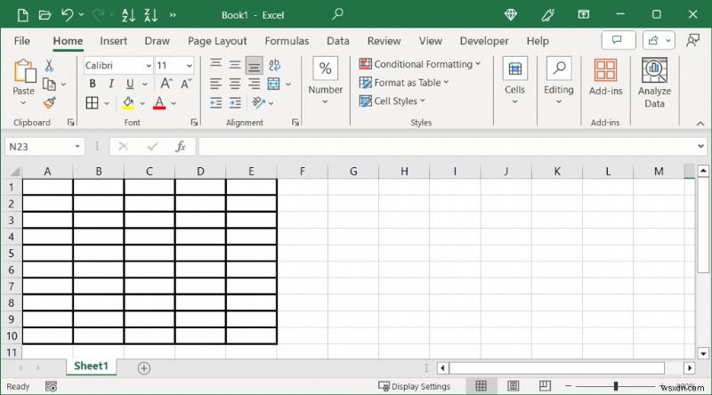 วิธีใช้เส้นขอบตัวหนาและปรับปรุงเส้นใน Microsoft Excel 