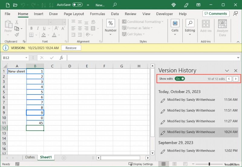 ประวัติเวอร์ชัน Master Excel:ดูและกู้คืนเวอร์ชันสมุดงานที่ผ่านมาได้อย่างง่ายดาย 