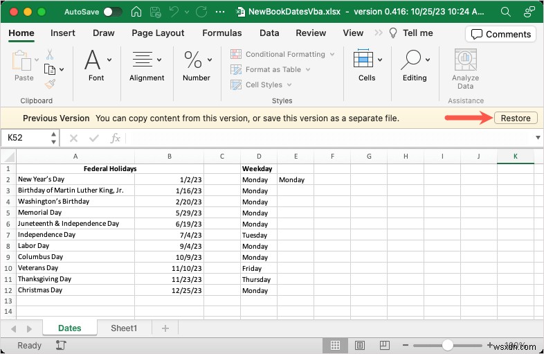 ประวัติเวอร์ชัน Master Excel:ดูและกู้คืนเวอร์ชันสมุดงานที่ผ่านมาได้อย่างง่ายดาย 