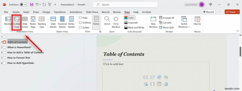 สร้างสไลด์สารบัญระดับมืออาชีพใน PowerPoint – คำแนะนำทีละขั้นตอน 