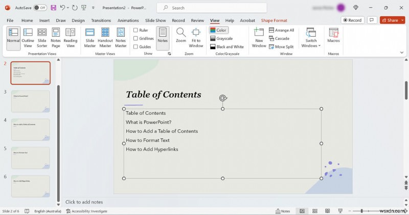 สร้างสไลด์สารบัญระดับมืออาชีพใน PowerPoint – คำแนะนำทีละขั้นตอน 