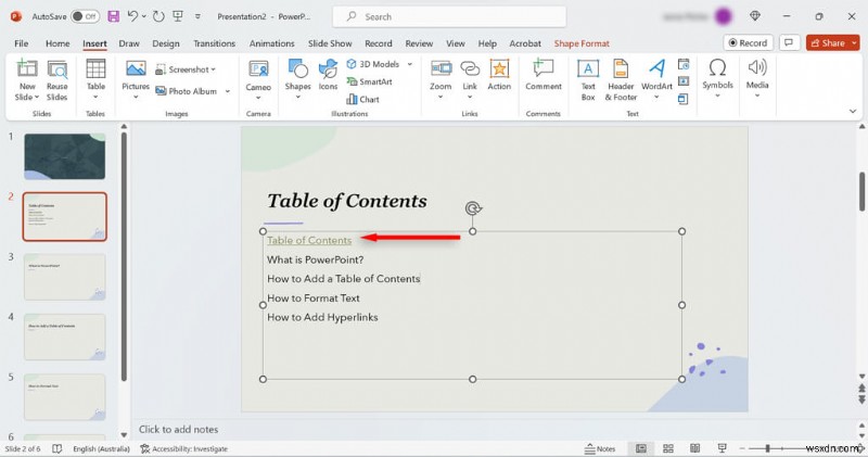 สร้างสไลด์สารบัญระดับมืออาชีพใน PowerPoint – คำแนะนำทีละขั้นตอน 