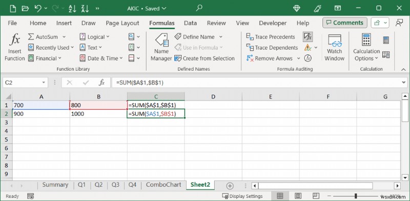 Master Excel:คัดลอกและวางสูตรอย่างมีประสิทธิภาพ 