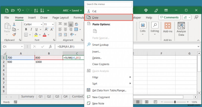 Master Excel:คัดลอกและวางสูตรอย่างมีประสิทธิภาพ 
