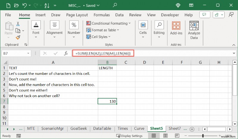 Master Excel:นับอักขระในเซลล์ด้วยสูตรอย่างง่าย 