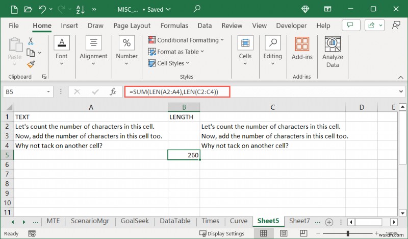 Master Excel:นับอักขระในเซลล์ด้วยสูตรอย่างง่าย 