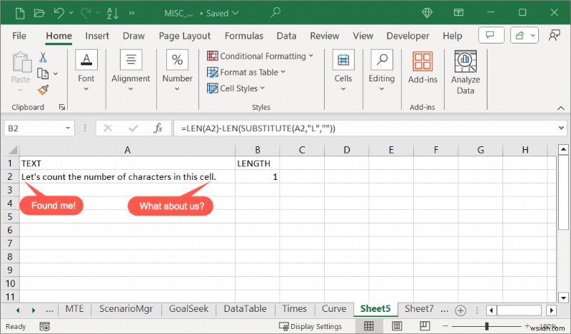 Master Excel:นับอักขระในเซลล์ด้วยสูตรอย่างง่าย 