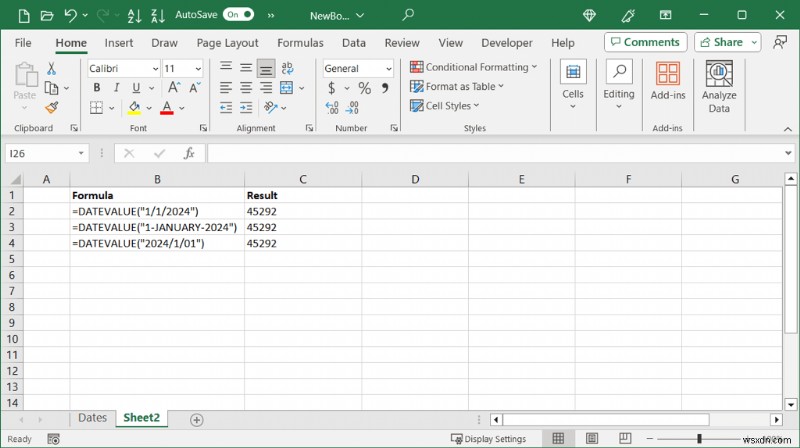 แปลงวันที่ของ Excel เป็นหมายเลขซีเรียล:คำแนะนำทีละขั้นตอน 