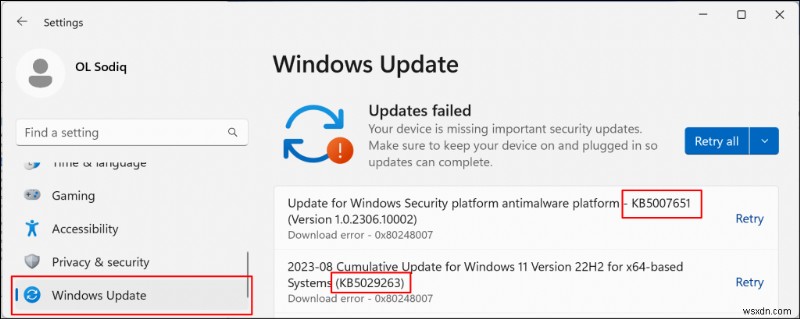 แก้ไขข้อผิดพลาดการอัปเดต Windows 11  มีบางอย่างไม่เป็นไปตามแผนที่วางไว้  อย่างรวดเร็ว 
