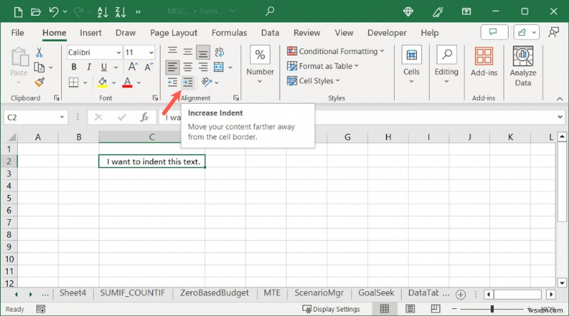 การเยื้องเซลล์ Master Excel:คู่มือฉบับย่อในการปรับแต่งการจัดตำแหน่งเซลล์ 