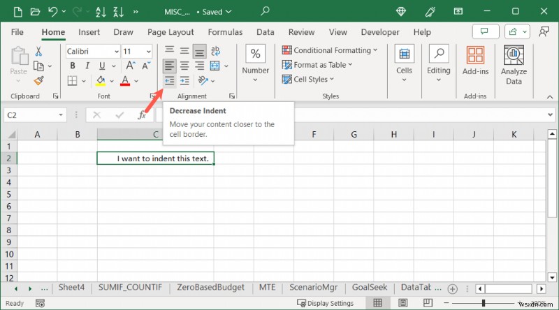 การเยื้องเซลล์ Master Excel:คู่มือฉบับย่อในการปรับแต่งการจัดตำแหน่งเซลล์ 