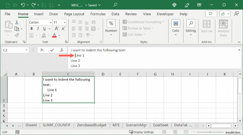การเยื้องเซลล์ Master Excel:คู่มือฉบับย่อในการปรับแต่งการจัดตำแหน่งเซลล์ 