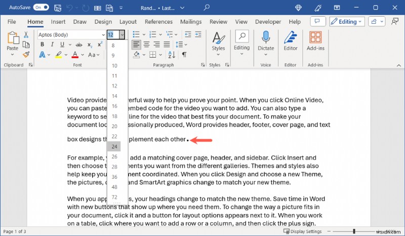 วิธีขยายระยะเวลาใน Microsoft Word เพื่อการพิมพ์ที่ชัดเจนยิ่งขึ้น 