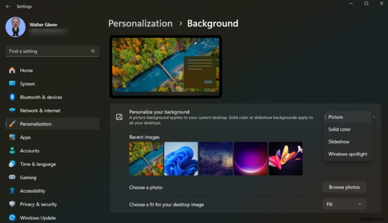ตั้งค่าพื้นหลังที่ไม่ซ้ำกันสำหรับเดสก์ท็อปเสมือนแต่ละตัวใน Windows 11:คำแนะนำทีละขั้นตอน 