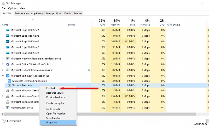 คำอธิบาย Microsoft TextInputHost.exe:วัตถุประสงค์ ผลกระทบ และการแก้ไข 