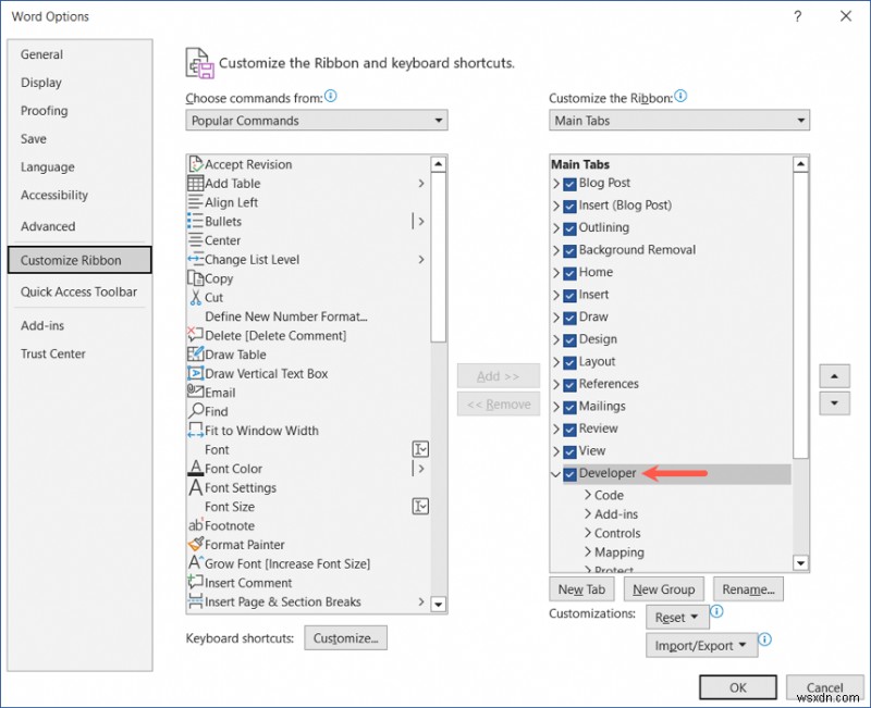 เปิดใช้งานและใช้แท็บนักพัฒนาซอฟต์แวร์ใน Microsoft Word:คู่มือฉบับย่อ 