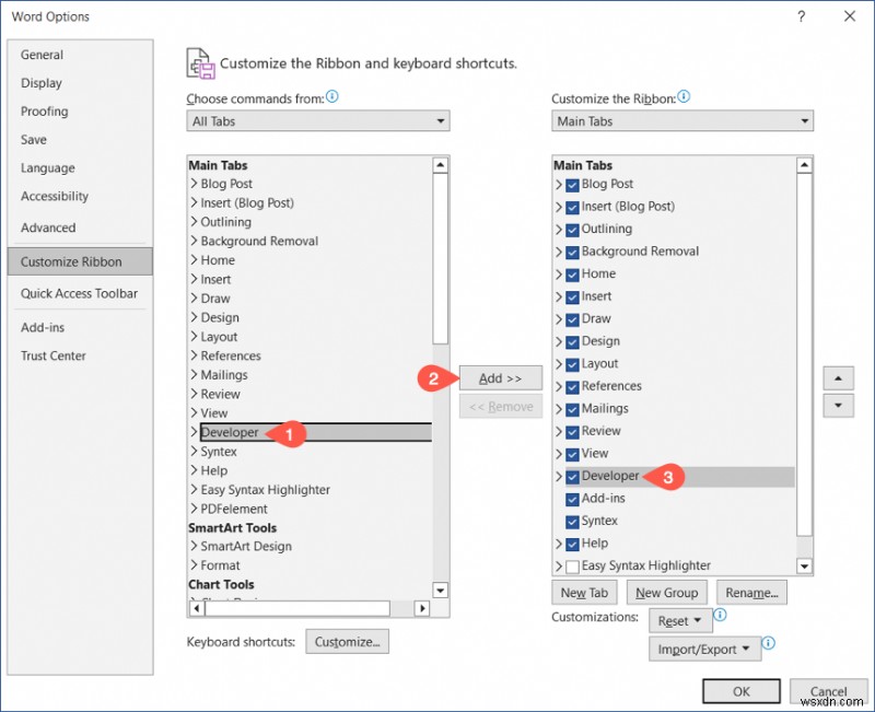 เปิดใช้งานและใช้แท็บนักพัฒนาซอฟต์แวร์ใน Microsoft Word:คู่มือฉบับย่อ 