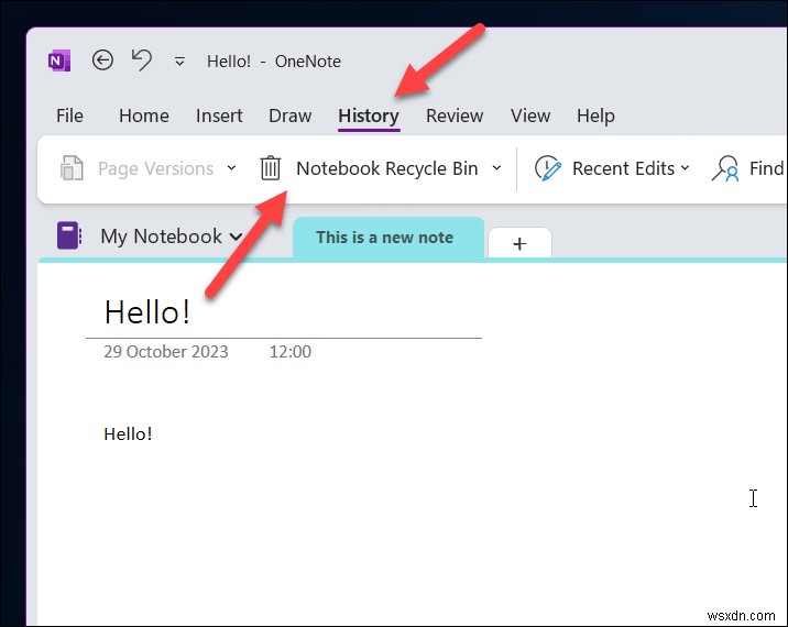 คืนค่าสมุดบันทึก OneNote ที่ถูกลบ:คำแนะนำทีละขั้นตอน 