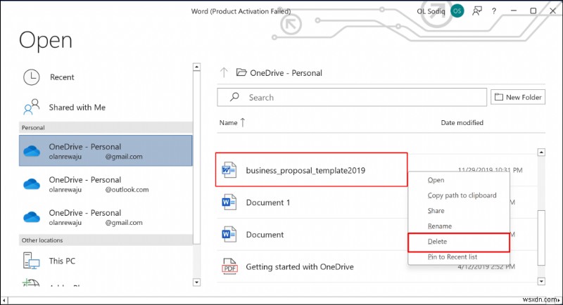ลบเอกสาร Microsoft Word ออกจากพีซีของคุณอย่างง่ายดาย:คำแนะนำทีละขั้นตอน 