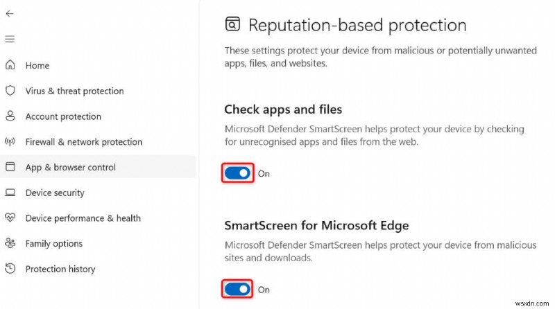 แก้ไขข้อผิดพลาด  ไม่สามารถเข้าถึงได้  ของ Windows SmartScreen อย่างรวดเร็ว 