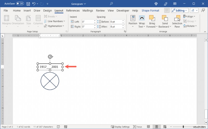 สร้าง Genogram ใน Microsoft Word:คำแนะนำทีละขั้นตอน 