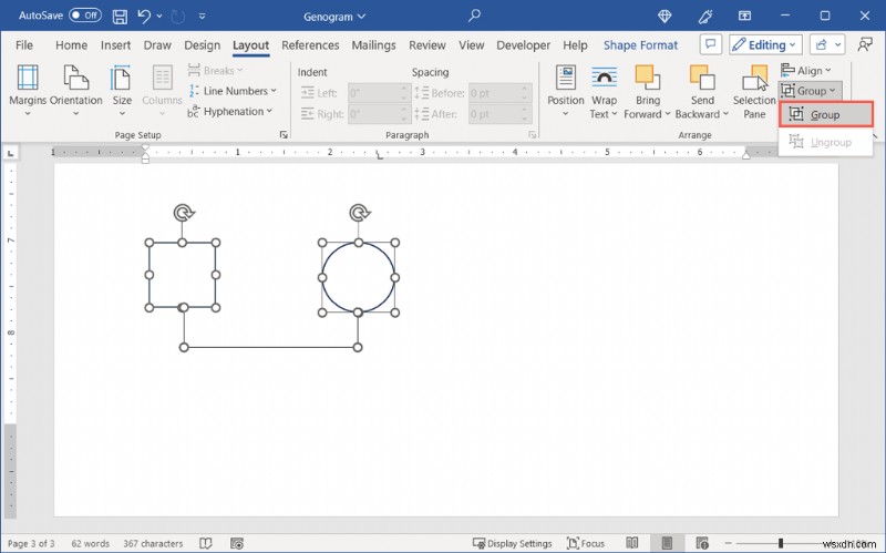 สร้าง Genogram ใน Microsoft Word:คำแนะนำทีละขั้นตอน 