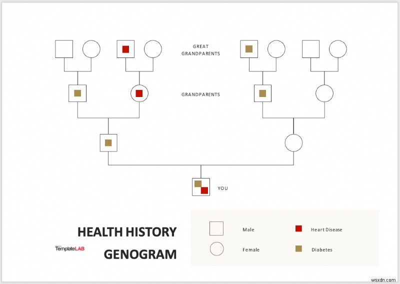 สร้าง Genogram ใน Microsoft Word:คำแนะนำทีละขั้นตอน 