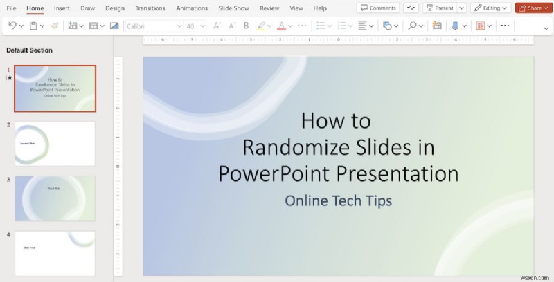 สุ่มสไลด์ PowerPoint:คู่มือ &คู่มือ VBA สำหรับการนำเสนอแบบสุ่ม 
