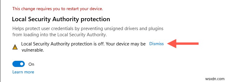 วิธีปิดการใช้งานข้อความ “Local Security Authority Protection Is Off” ใน Windows 11 