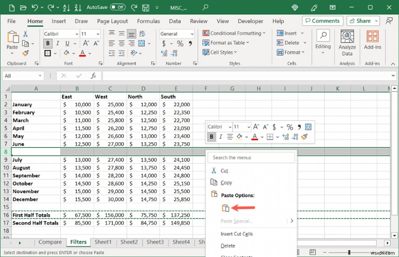 การย้ายแถวของ Master Excel:เทคนิคที่มีประสิทธิภาพในการจัดเรียงข้อมูลใหม่ 