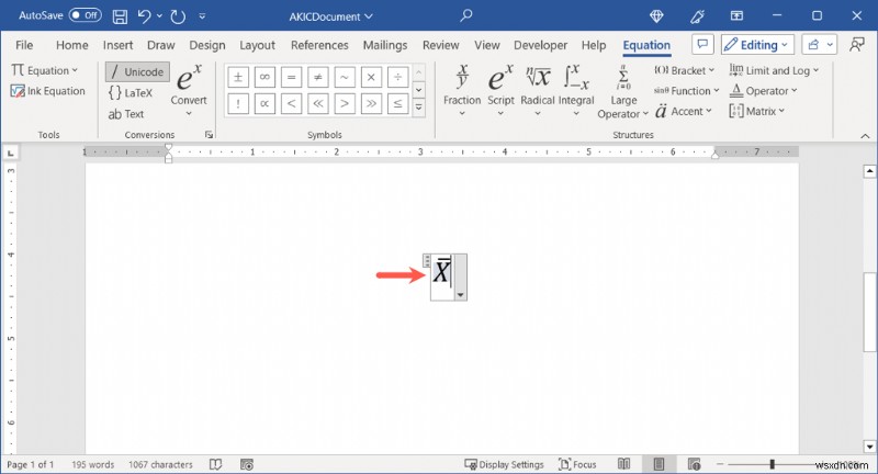 แทรกสัญลักษณ์ X-Bar ใน Microsoft Word:คำแนะนำอย่างง่ายของ Windows และ Mac 