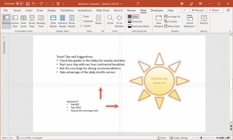 การปรับระยะขอบสไลด์และข้อความใน PowerPoint สำหรับการนำเสนอระดับมืออาชีพ 