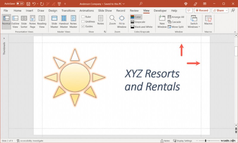 การปรับระยะขอบสไลด์และข้อความใน PowerPoint สำหรับการนำเสนอระดับมืออาชีพ 